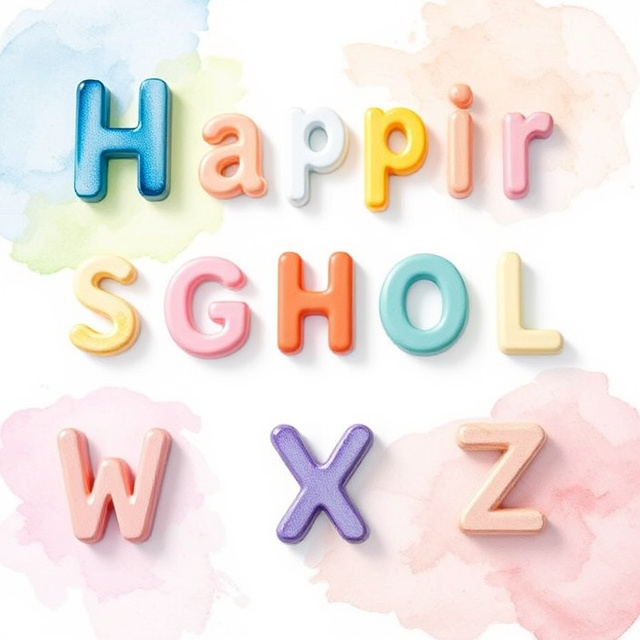 Magnetic Letters for Kindergarten