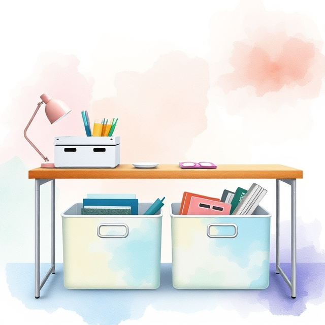 Under-Desk Storage Bins