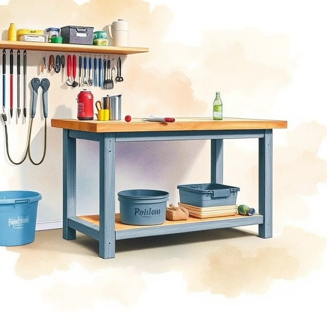 Adjustable Height Workbench