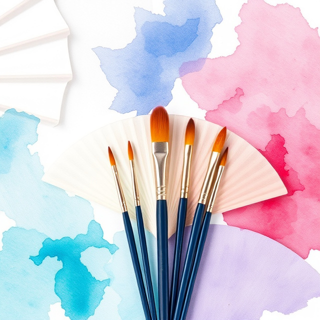 Fan Paint Brushes