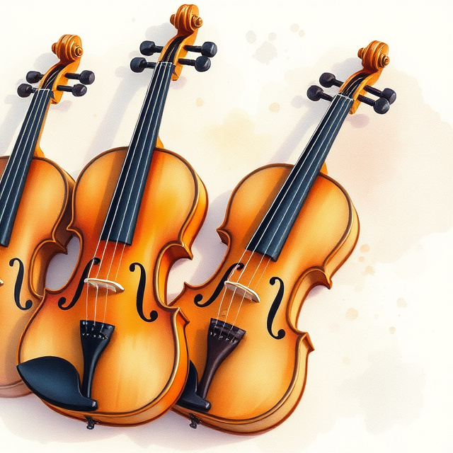 Wooden Student Violins