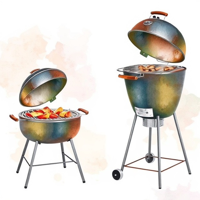 Vertical Charcoal Grills