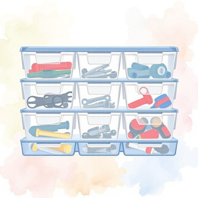 Clear Plastic Organizer Bins