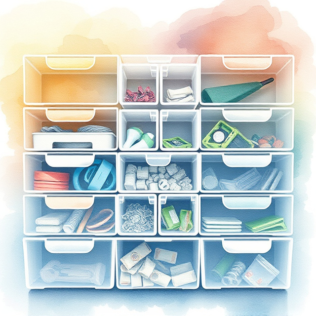 Storage Bins with Dividers