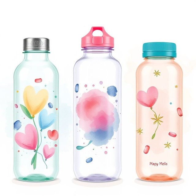 Water Bottles with Custom Designs