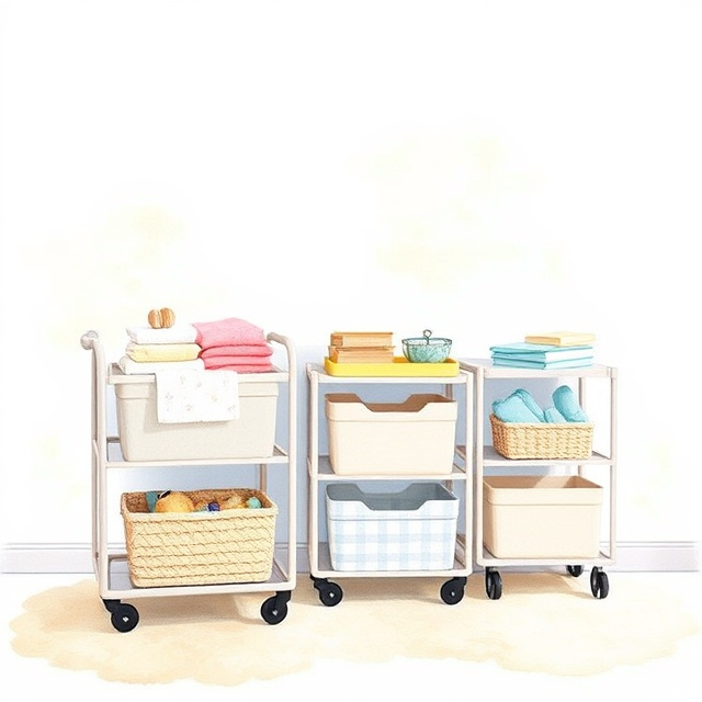 Playroom Storage Carts