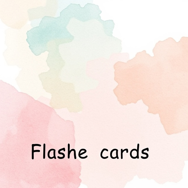 Flash Cards for Vocabulary