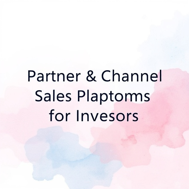 Partner & Channel Sales Platforms for Investors
