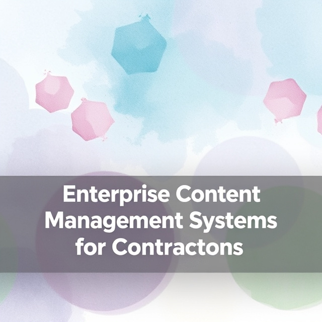 Enterprise Content Management Systems for Contractors