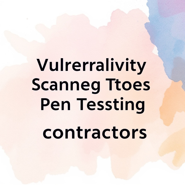 Vulnerability Scanning & Pen Testing Tools for Contractors