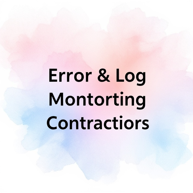 Error & Log Monitoring Tools for Contractors