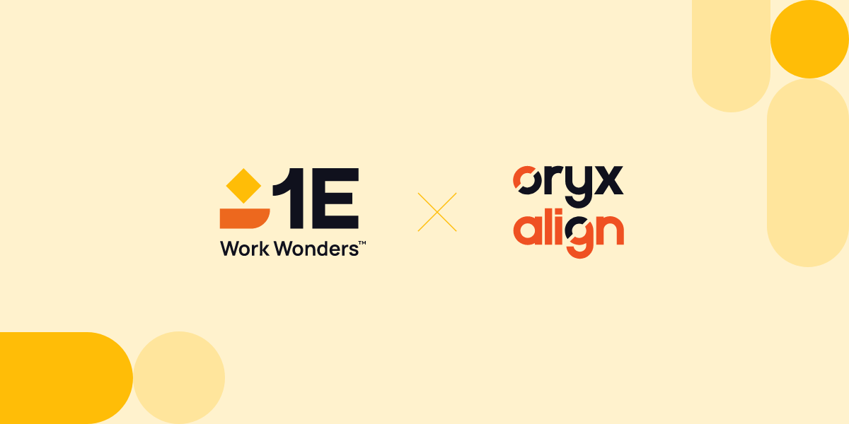 1E with OryxAlign DEX