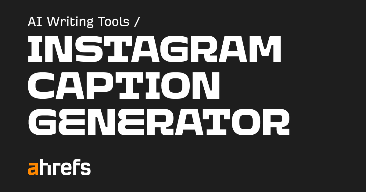AI Instagram Caption Generator