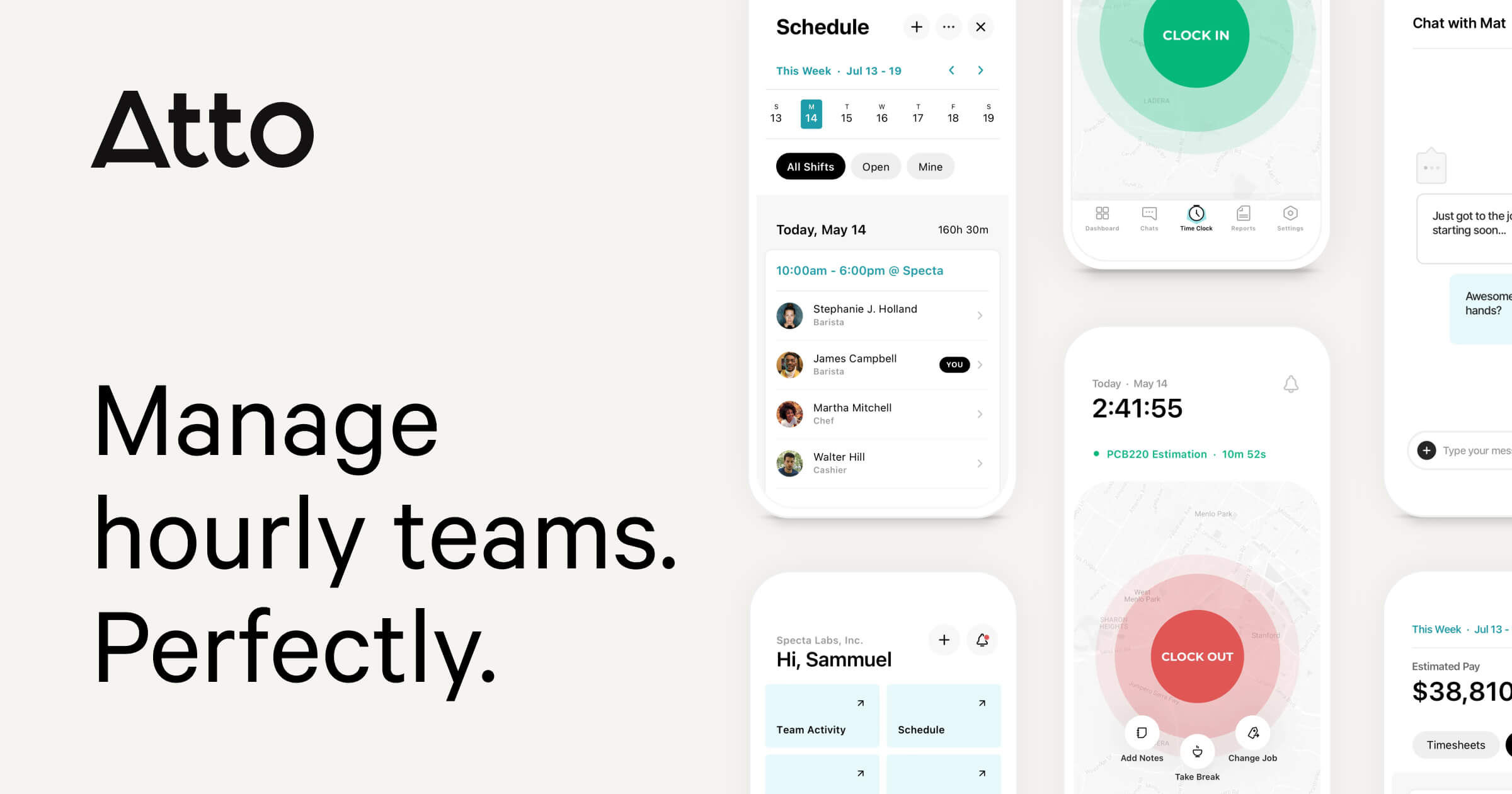 Atto Roofing Timesheet Software