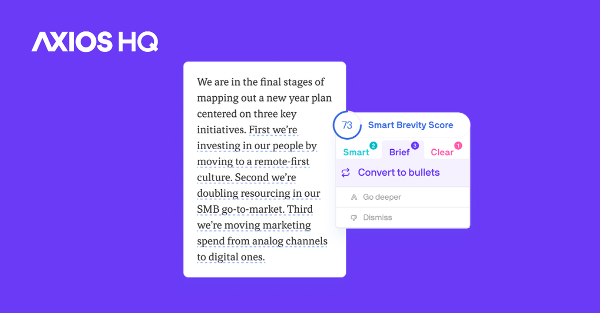 AxiosHQ AI Content Generation