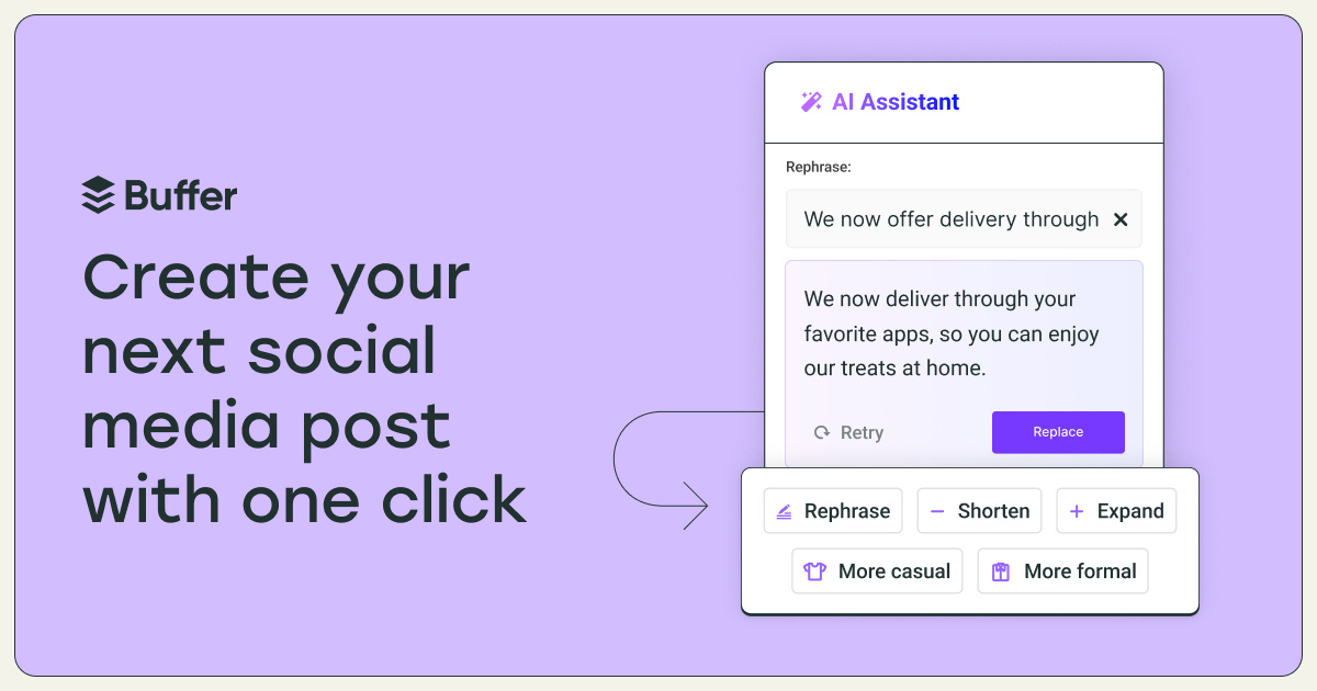 Buffer AI Social Media Post Generator