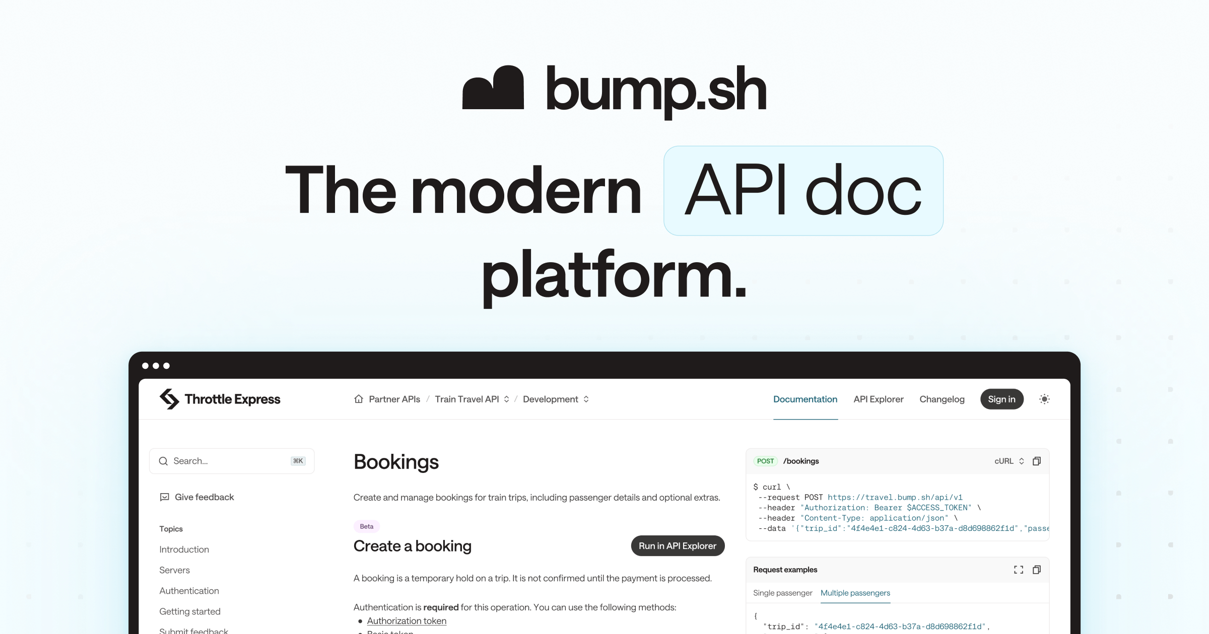 Bump.sh - API Documentation Platform