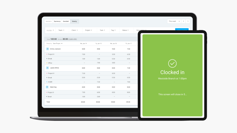 Clockify Field Services Time Clock