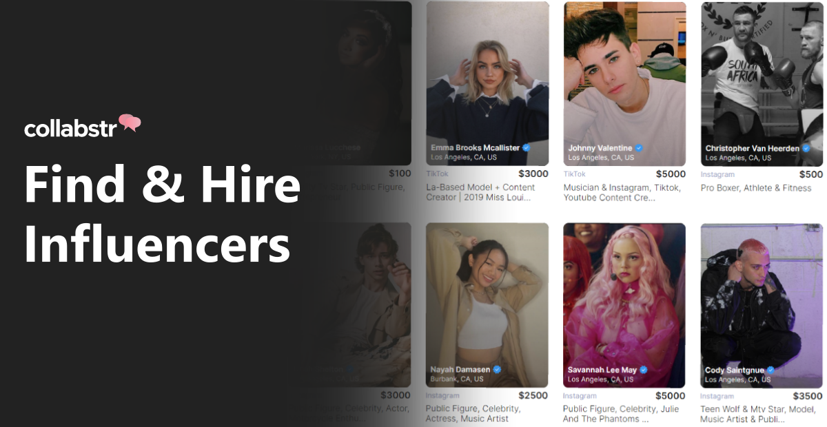 Collabstr: Influencer Marketing Solution