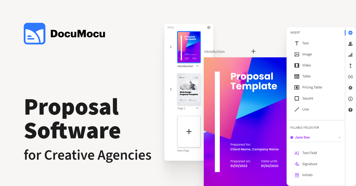 DocuMocu Proposal Software