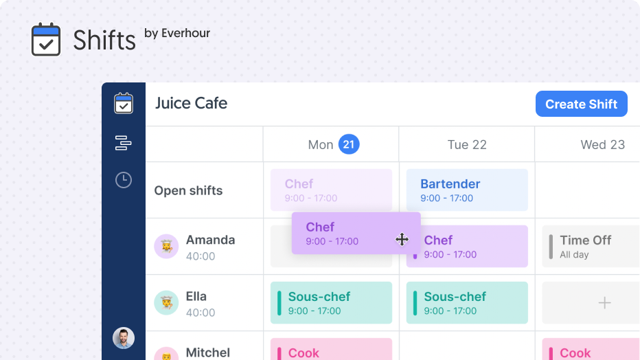 Everhour Retail Scheduling