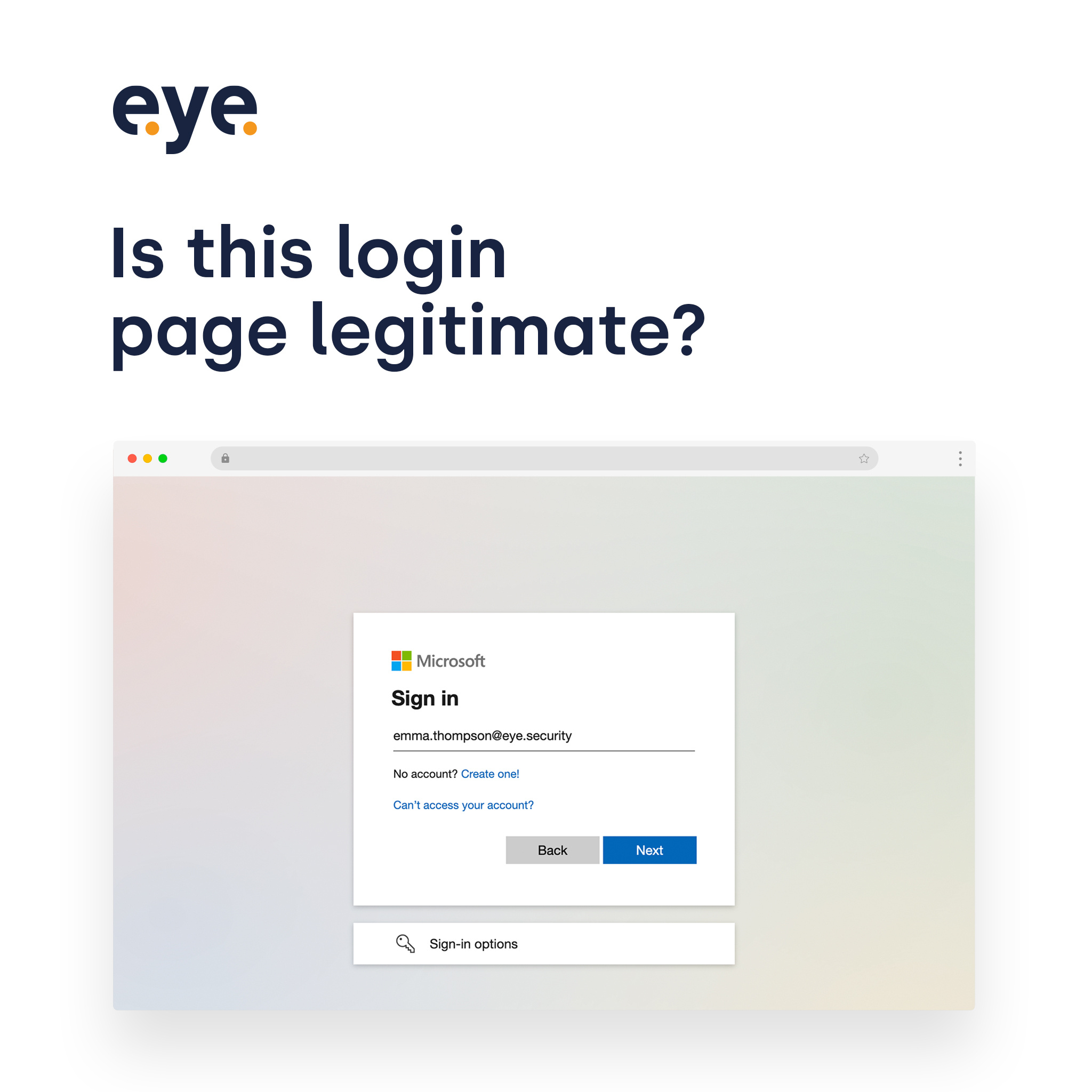 Eye Security Anti-Phishing Tool