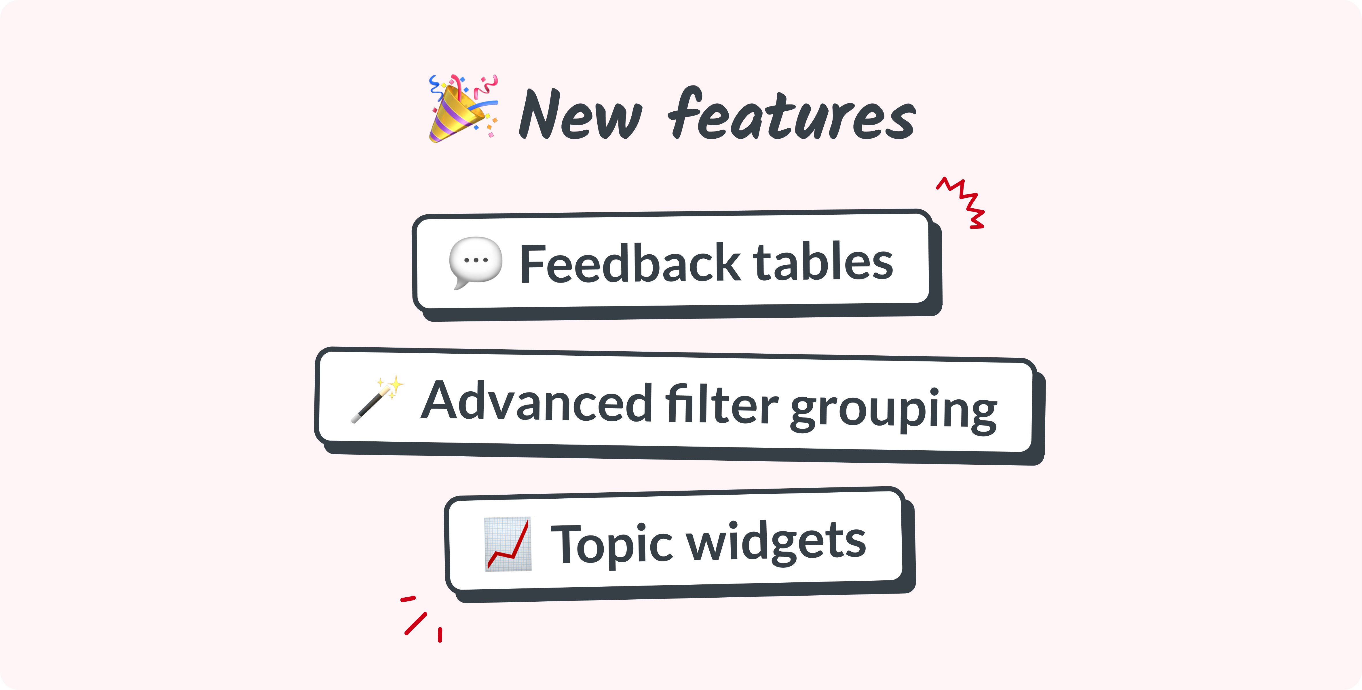 Feedback Tables & Topic Widgets