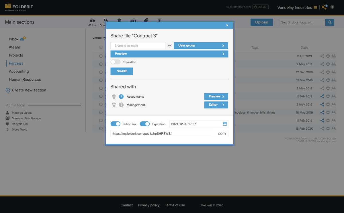 Folderit Document Collaboration