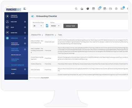 FranchiseSoft Onboarding & Territory Management