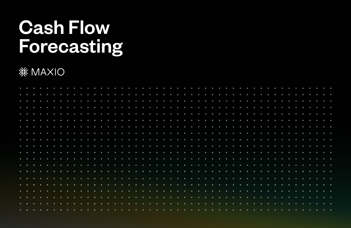 Maxio Cash Flow Forecasting