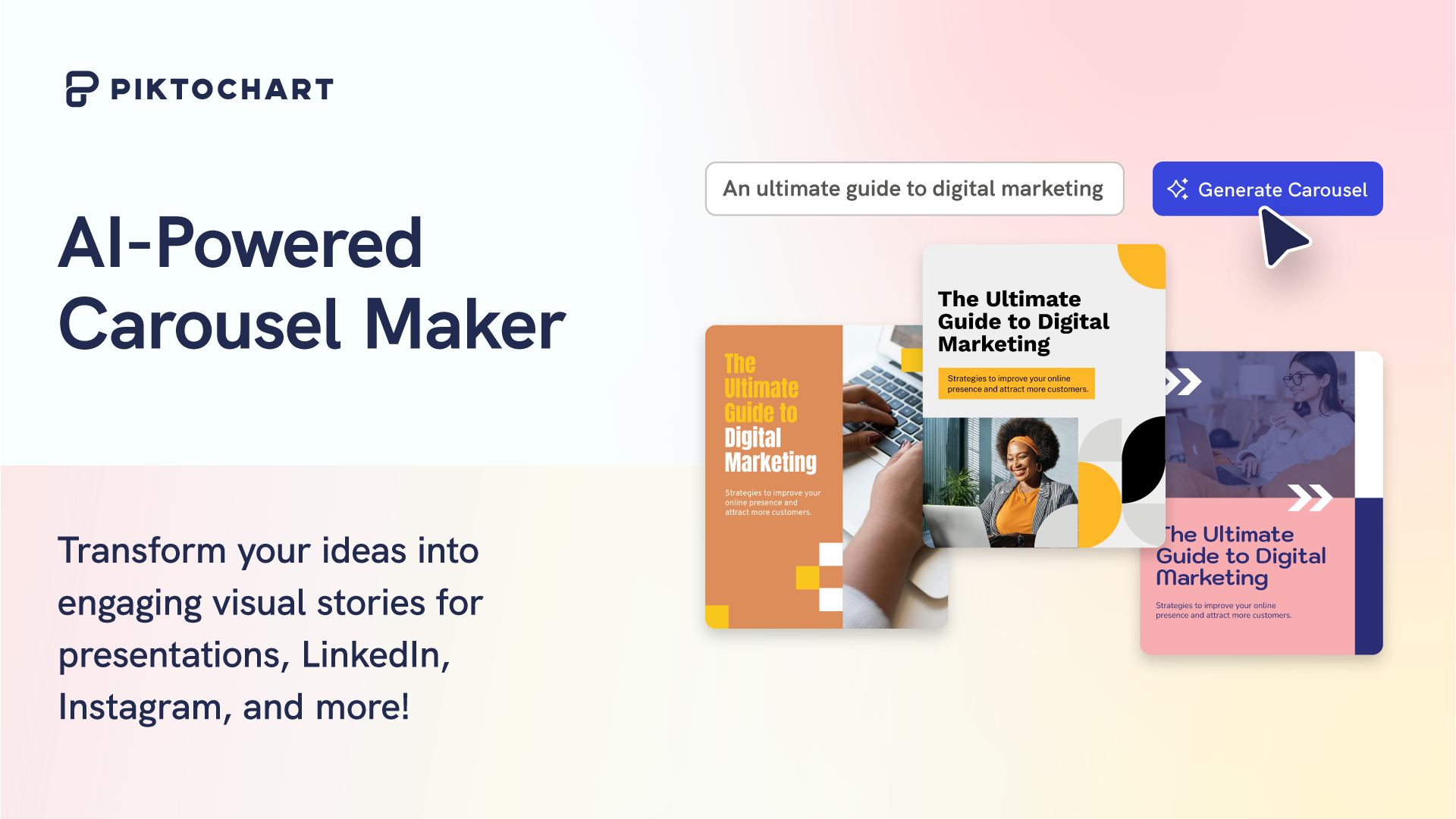 Piktochart AI Carousel Maker