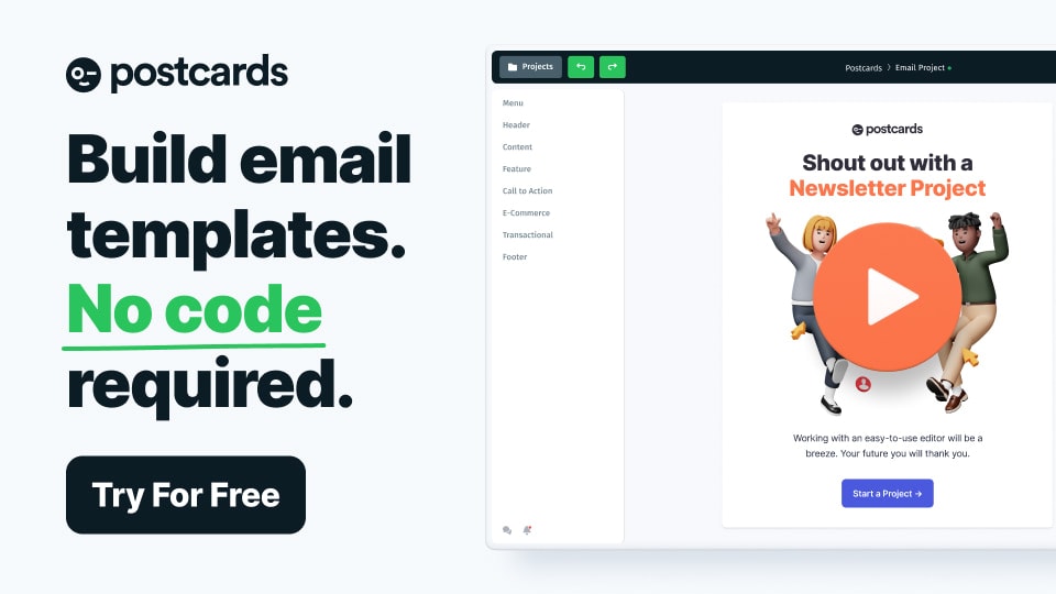 Postcards Email Template Builder