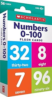 0-100 Number Flash Cards