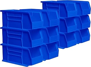 Akro-Mils Stackable Blue Storage Bins