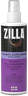 Zilla Vitamin Supplement Food Spray, with Carotene, Spray-on Multivitamin Supplement for Reptiles