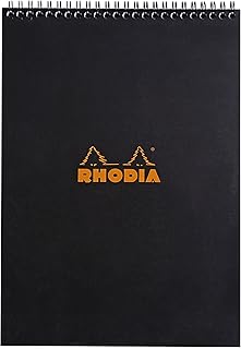 Rhodia Black Wirebound Graph Notepad