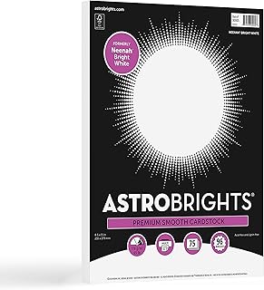Astrobrights Bright White Cardstock