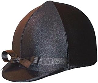 Equestrian Riding Helmet Cover - Black