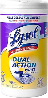 Lysol Dual Action Disinfectant Wipes