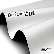 Elite Screens Designer Cut 135" Diag. 16:9, 8K 4K Ultra HD Matte White DIY Raw Projector Screen Material, Black Backed Projection Screen, RM-135H-CWHITEUHDB
