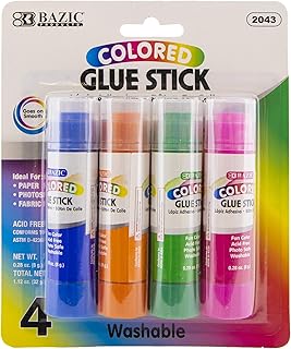 BAZIC Washable Colored Glue Stick