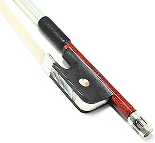 Viola Bow 4/4 Size Carbon Fiber Core Wood Skin Hybrid VINGOBOW 120M Master Level Ebony Frog Well Balanced Pernambuco Performance Sweet Warm Tone Mongolian Horse Hair