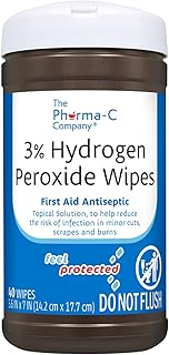 Pharma-C 3% Hydrogen Peroxide Wipes