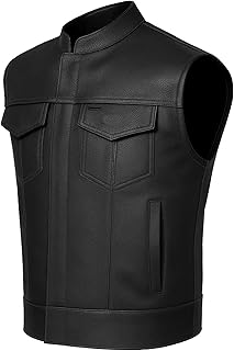 SOA Leather Biker Vest