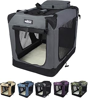 EliteField 3-Door Folding Dog Crate
