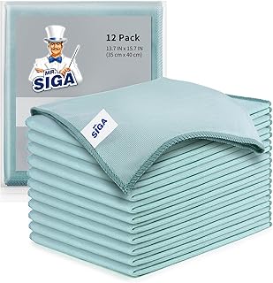 MR.SIGA Microfiber Glass Cloths