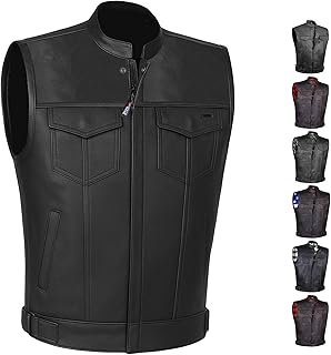 SOA Men's Buffalo Leather Vest
