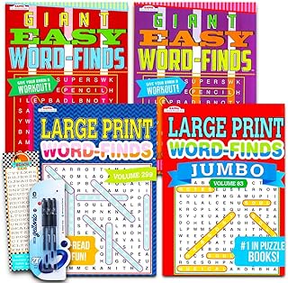Jumbo Word Find Puzzle Set