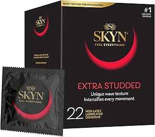 SKYN Extra Studded Latex-Free Condoms