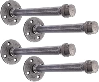 Industrial 8-Inch Pipe Shelf Brackets